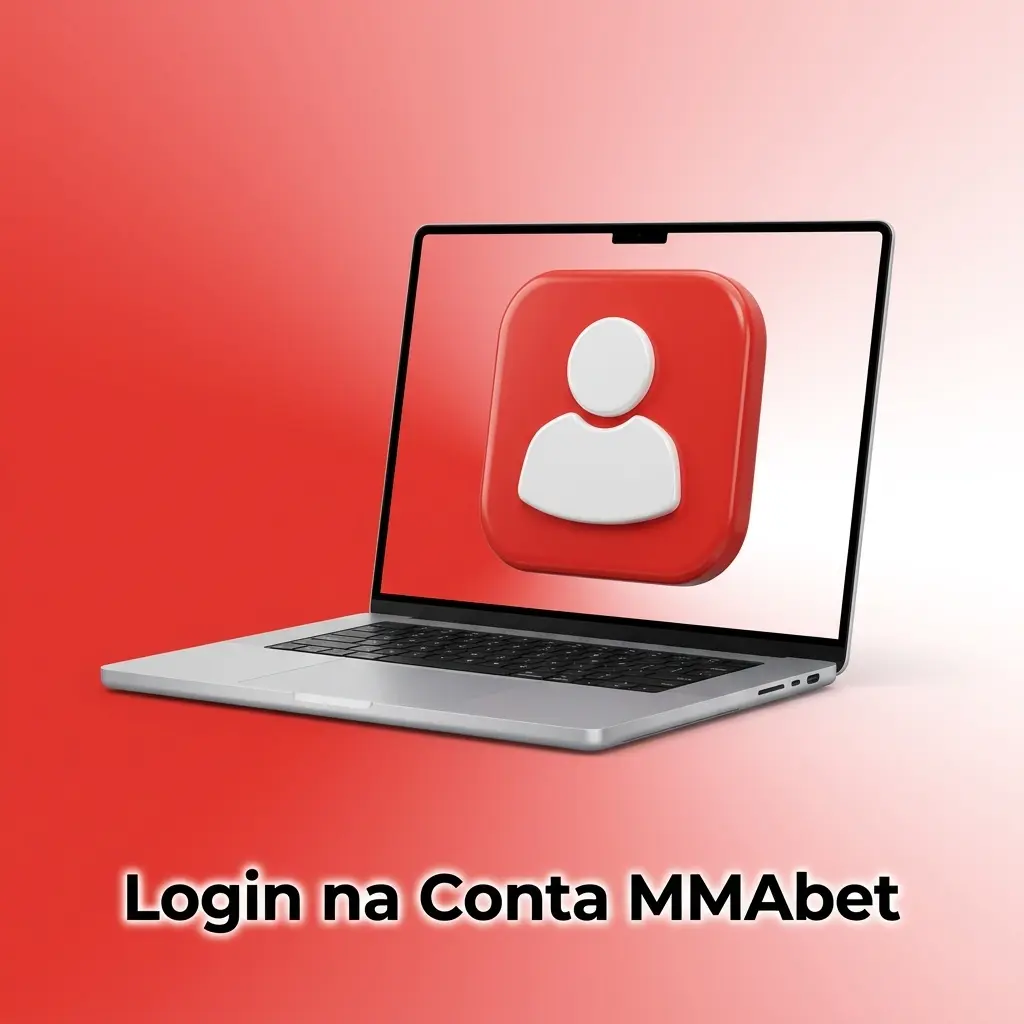 Tela de login da conta MMAbet com campos para e-mail e senha e botão Entrar